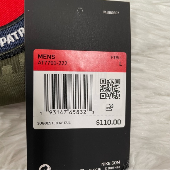 New Nike NFL New England Patriots Salute To Service Repel Jacket AT7791-222 - Picture 13 of 13